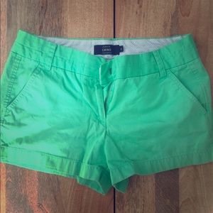J. Crew Chino Lime Green Shorts